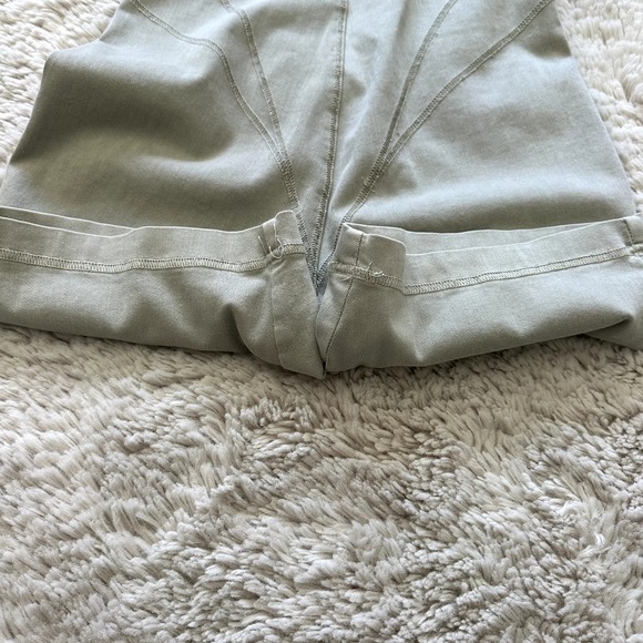 *NWT* Zara Light Green Bodying BodySuit Shorts Romper Square Neckline Women Sz S - Picture 7 of 11